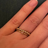 Kugleringe guld 3 mm kuglestr.