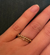 Kugleringe guld 4 mm kuglestr.