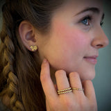 Champagneringe 14 karat guld