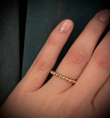 Kugleringe guld 3 mm kuglestr.