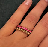 Kugleringe guld 4 mm kuglestr.