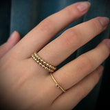 Champagneringe 14 karat guld