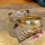 Vielsesringe med brillanter